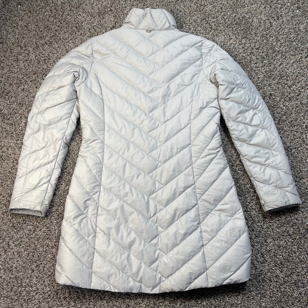 Patagonia Fiona Down Parka Women's Medium Grey Fog Quilted Puffer Coat 28222 - Picture 2 of 12